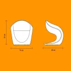 Fotoliu interior sau extern din polietilenă albă - Petra de Myyour Viadurini