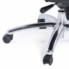 Fotoliu direcțional pivotant pentru birou Scaune din piele și bază metalică - Virone Viadurini