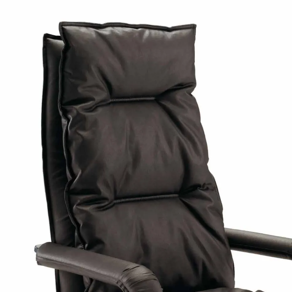 Modern executiv imitație de piele scaun de birou Gemma Viadurini