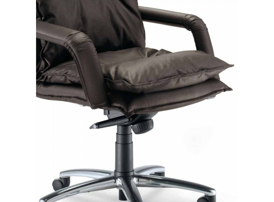 Modern executiv imitație de piele scaun de birou Gemma Viadurini