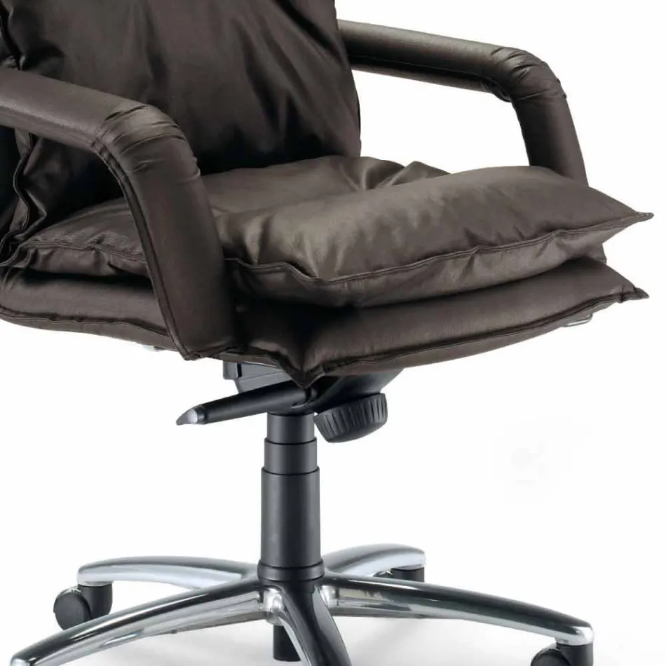 Modern executiv imitație de piele scaun de birou Gemma Viadurini