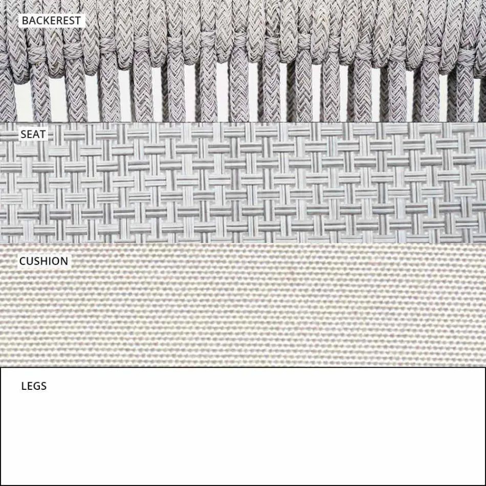 Fotoliu cu balansoar de grădină Material solid și tapițat - Smart by Varaschin Viadurini