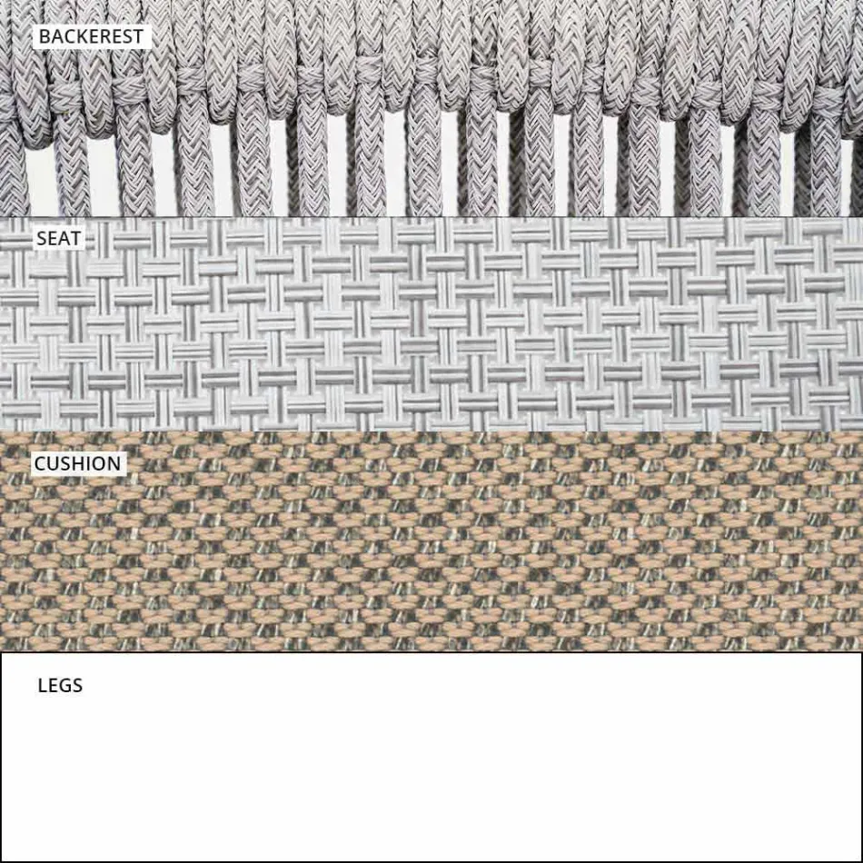 Fotoliu cu balansoar de grădină Material solid și tapițat - Smart by Varaschin Viadurini