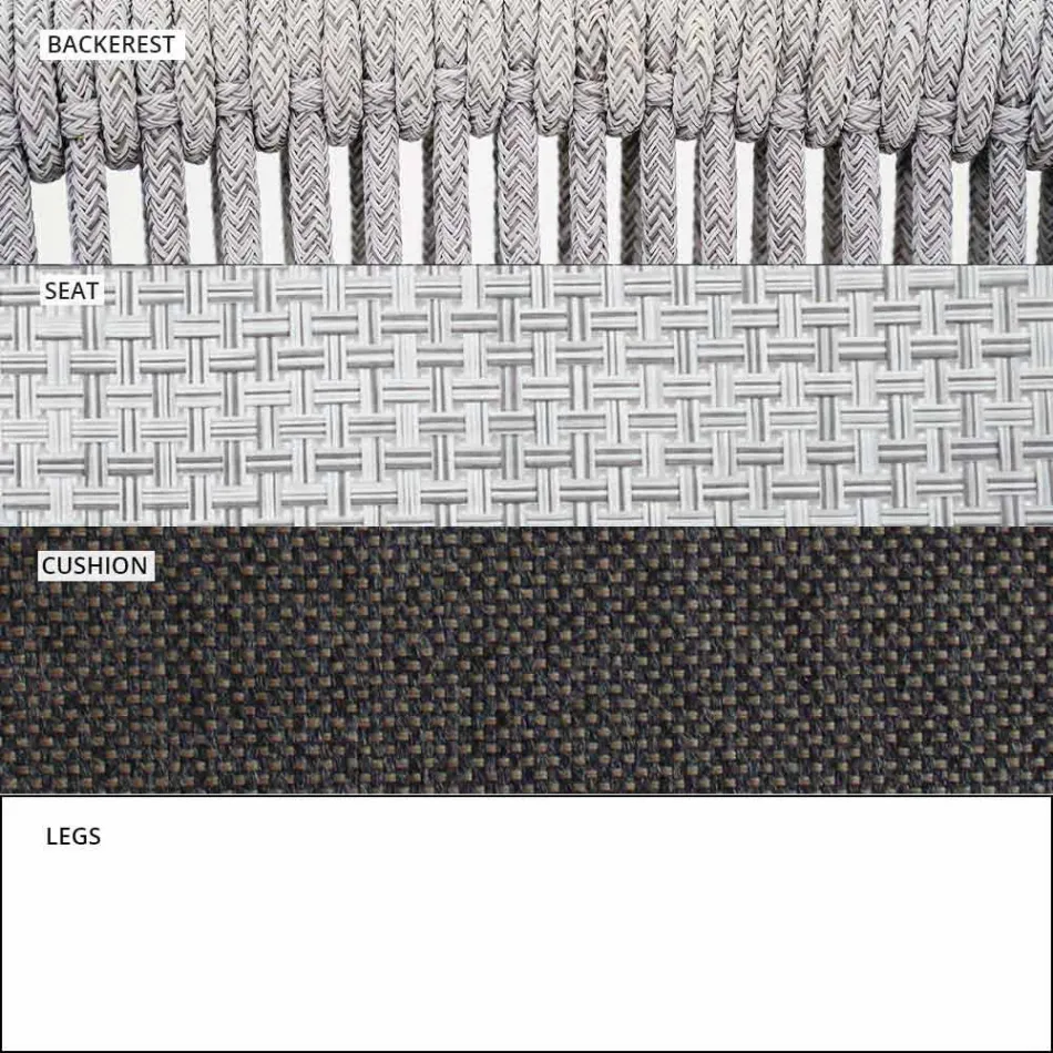 Fotoliu cu balansoar de grădină Material solid și tapițat - Smart by Varaschin Viadurini