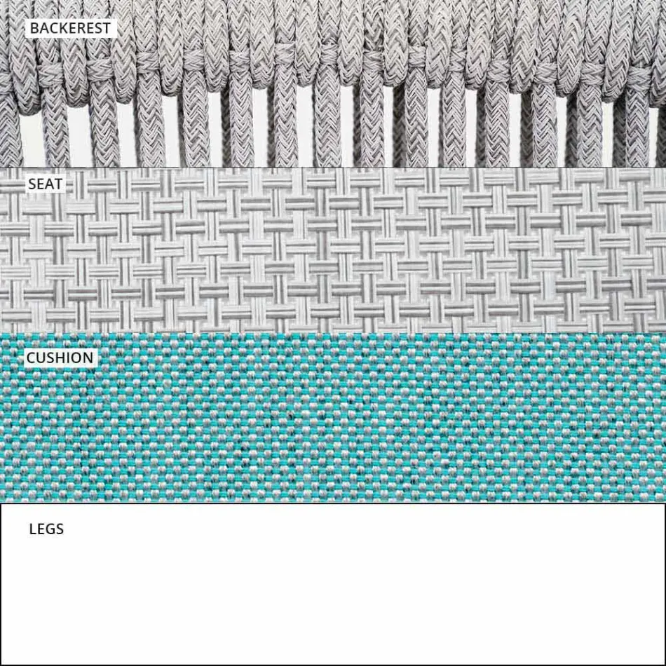 Fotoliu cu balansoar de grădină Material solid și tapițat - Smart by Varaschin Viadurini