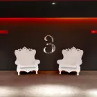 Colour elegant fotoliu Slide Queen Of Love polietilena făcut în Italia Viadurini