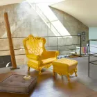 Colour elegant fotoliu Slide Queen Of Love polietilena făcut în Italia Viadurini