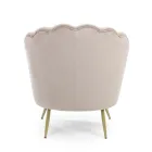 Fotoliu Sufragerie Tapițat Elegant Efect Catifea 3 Finisaje - Geppy Viadurini