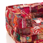 Fotoliu Lounge etnic din material patchwork și catifea - fibră Viadurini