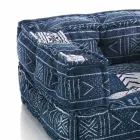 Fotoliu Lounge etnic din material patchwork și catifea - fibră Viadurini