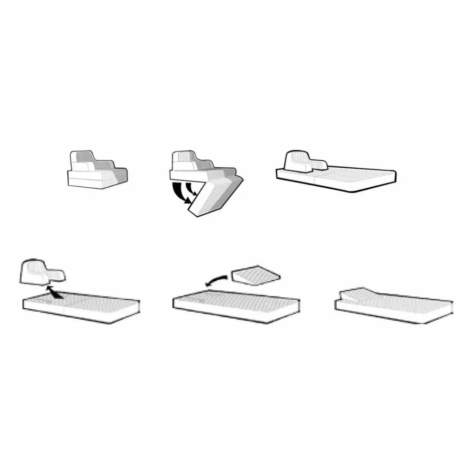 Plutitoare fotoliu Trona de design alb de lux, realizate în Italia Viadurini