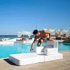 Plutitoare fotoliu Trona de design alb de lux, realizate în Italia Viadurini