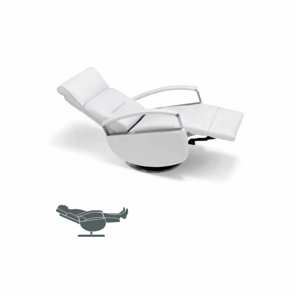 Fotoliu pivotant cu 2 motoare, modern, fabricat în Italia Cassia Viadurini