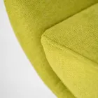 Fotoliu pivotant cu baza metalica si scaun din stofa - Sereno Viadurini