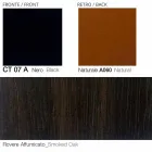 Fotoliu pivotant din piele cu bază din lemn Fabricat în Italia - Fluture Viadurini