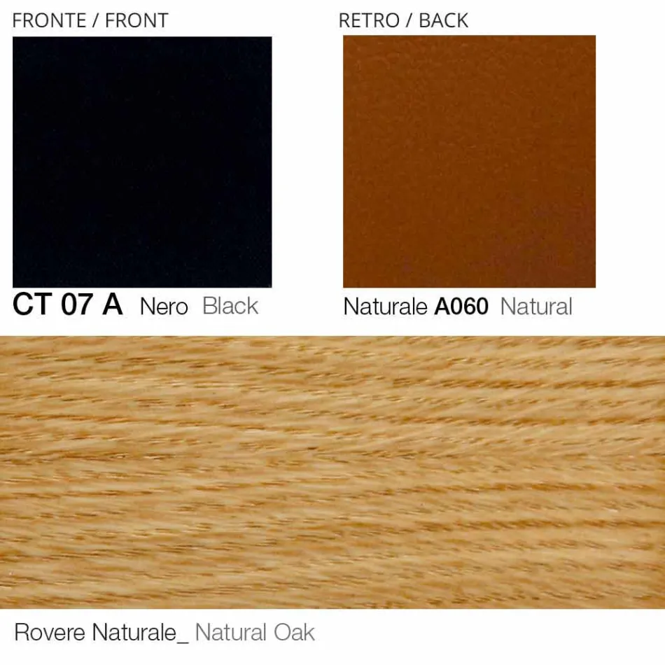 Fotoliu pivotant din piele cu bază din lemn Fabricat în Italia - Fluture Viadurini