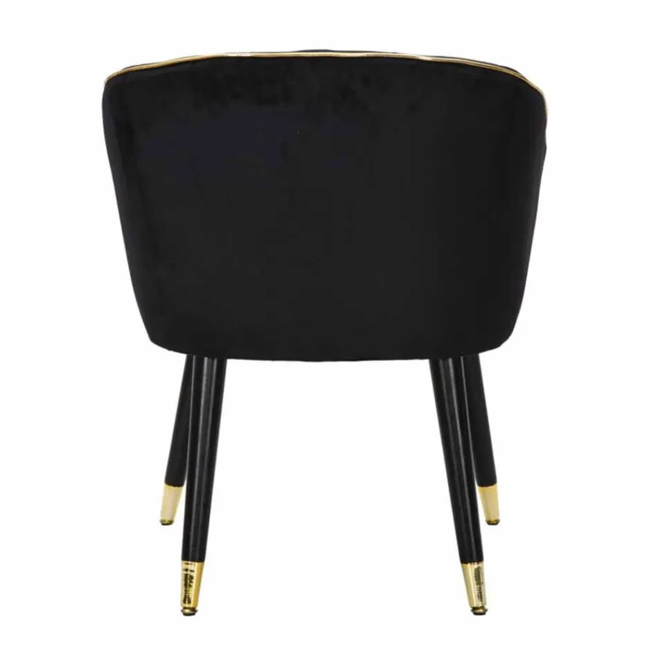 Fotoliu tapițat din lemn și țesături de design modern - Maddy Viadurini