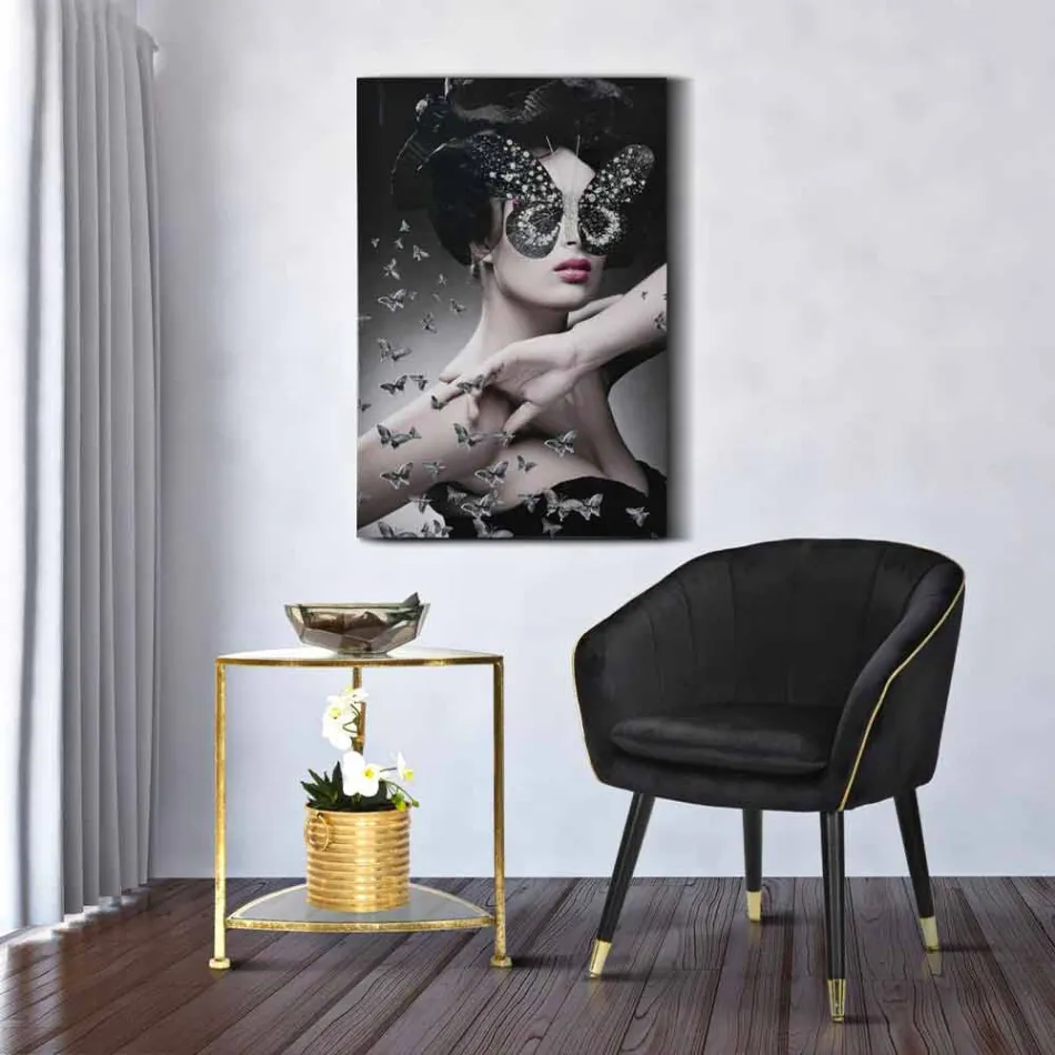 Fotoliu tapițat din lemn și țesături de design modern - Maddy Viadurini