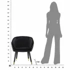 Fotoliu tapițat din lemn și țesături de design modern - Maddy Viadurini