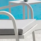 Fotoliu de grădină stivuibil din oțel Made in Italy 2 piese - Aberdeen Viadurini