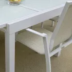 Scaun de grădină stivuibil din Textilene și aluminiu - Foglio Viadurini