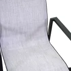 Scaun de grădină stivuibil din Textilene și aluminiu - Foglio Viadurini