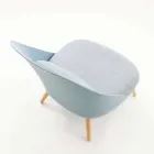 Fotoliu din lemn, țesătură și polipropilenă modernă fabricat în Italia Perugia Viadurini