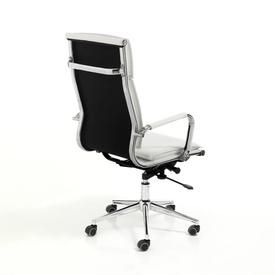 Fotoliu din Piele Sintetica in 3 Finisaje Diferite - Neon Viadurini