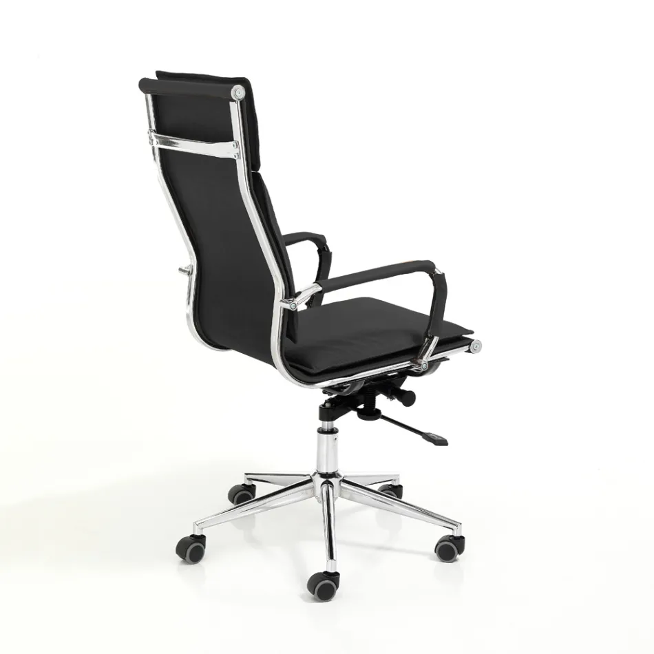 Fotoliu din Piele Sintetica in 3 Finisaje Diferite - Neon Viadurini