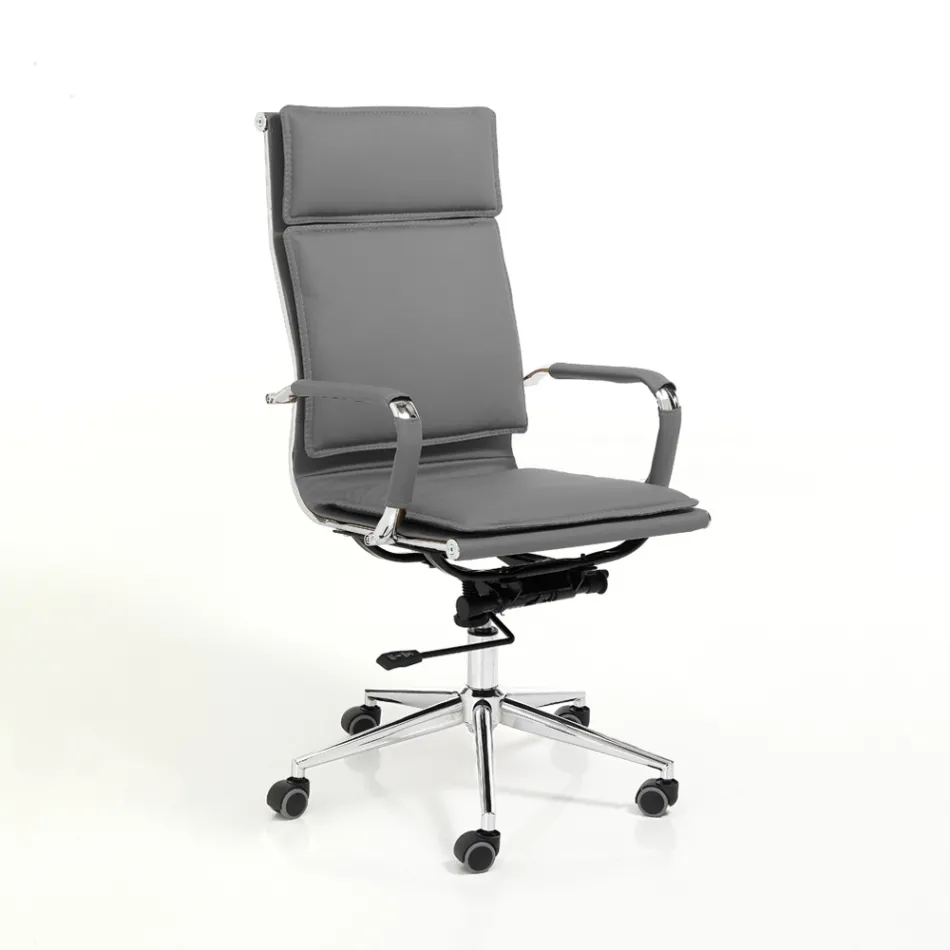 Fotoliu din Piele Sintetica in 3 Finisaje Diferite - Neon Viadurini