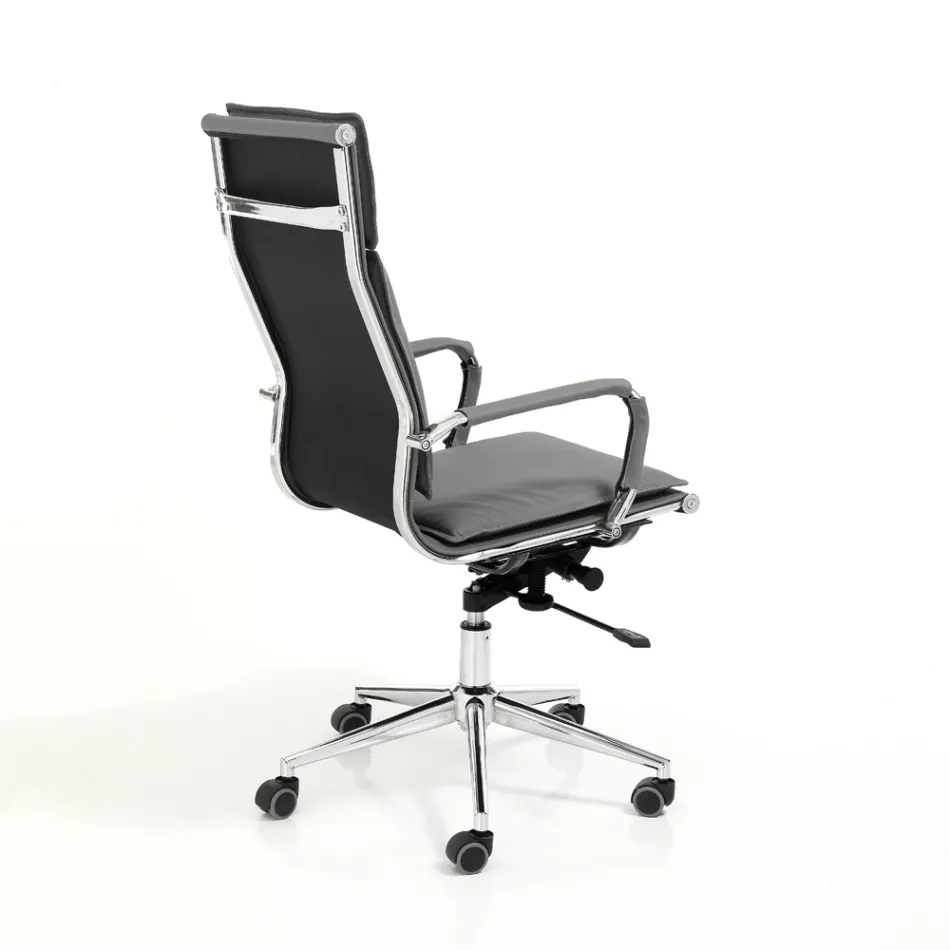 Fotoliu din Piele Sintetica in 3 Finisaje Diferite - Neon Viadurini