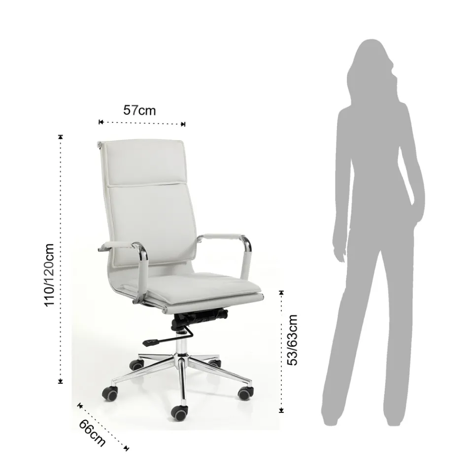 Fotoliu din Piele Sintetica in 3 Finisaje Diferite - Neon Viadurini