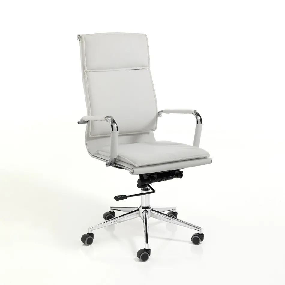 Fotoliu din Piele Sintetica in 3 Finisaje Diferite - Neon Viadurini