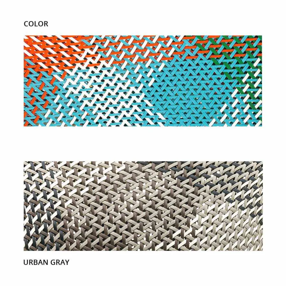 Fotoliu tapițat Lounge în aer liber, din fibră sintetică - Maat by Varaschin Viadurini