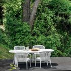 Fotoliu Lounge de grădină Tesatura tapițată și aluminiu - Smart by Varaschin Viadurini