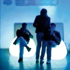 Fotoliu Luminos Exterior cu Lumina LED din Polietilena Made in Italy - Ervin Viadurini