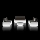 Fotoliu de exterior luminos din polietilena cu perna Made in Italy - Belida Viadurini