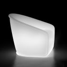 Fotoliu luminos pentru exterior în polietilenă cu LED Fabricat în Italia - iulie Viadurini