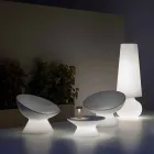 Fotoliu de exterior luminos din polietilenă cu lumină LED Fabricat în Italia - Desmond Viadurini