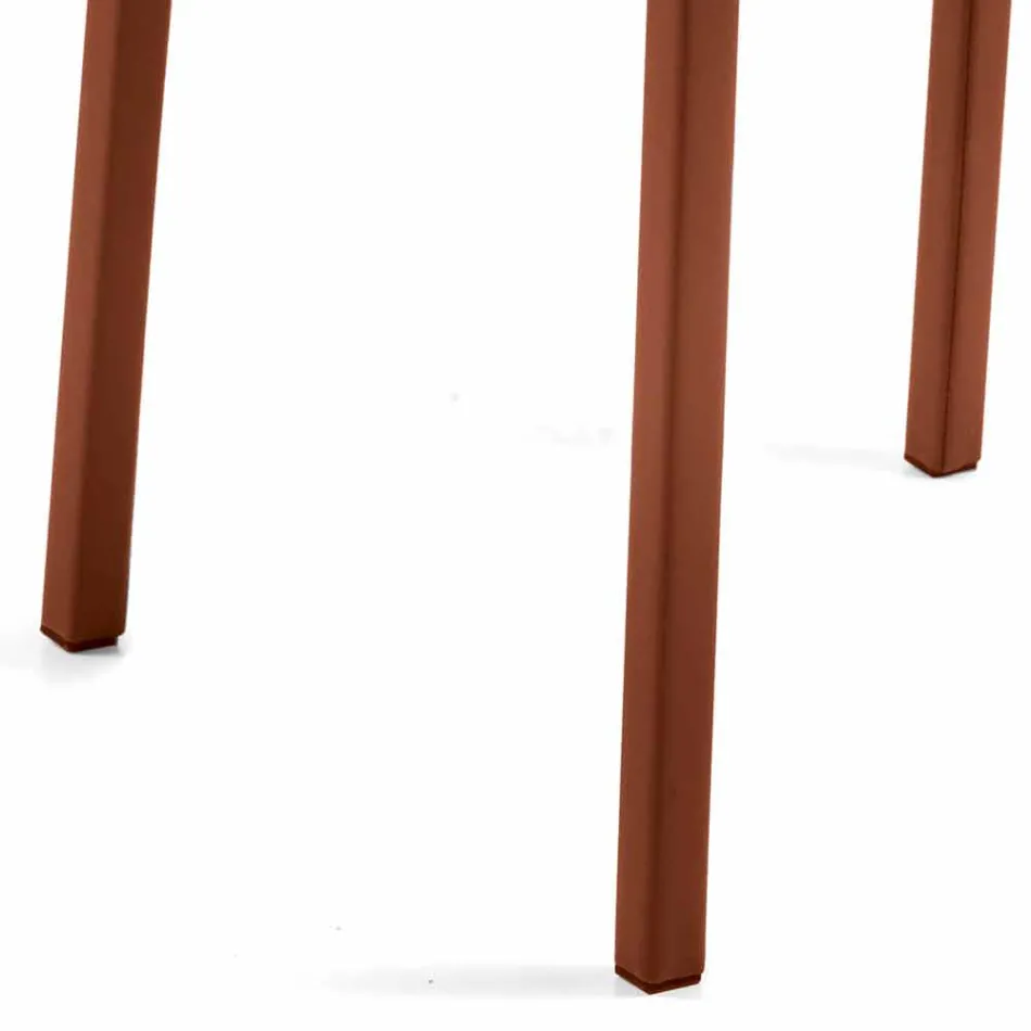 Fotoliu fabricat în Italia acoperit cu piele Niles, design modern Viadurini