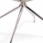 Fotoliu fabricat în Italia acoperit cu piele Niles, design modern Viadurini