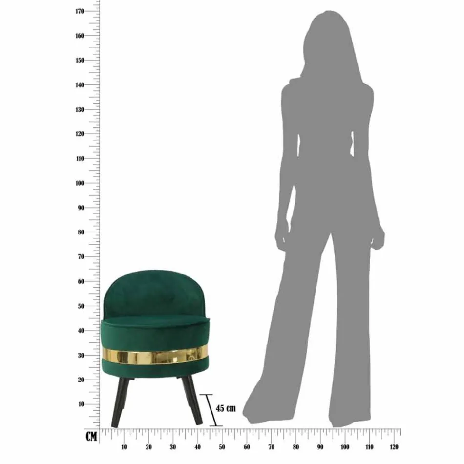 Mini fotoliu colorat de design modern din lemn și țesătură - Koah Viadurini