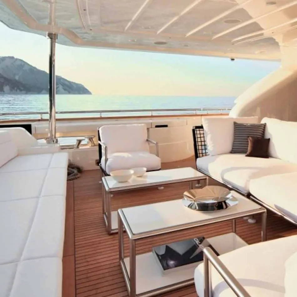 Fotoliu modern din oțel și PVC negru sau alb pentru exterior - Ontario2 Viadurini