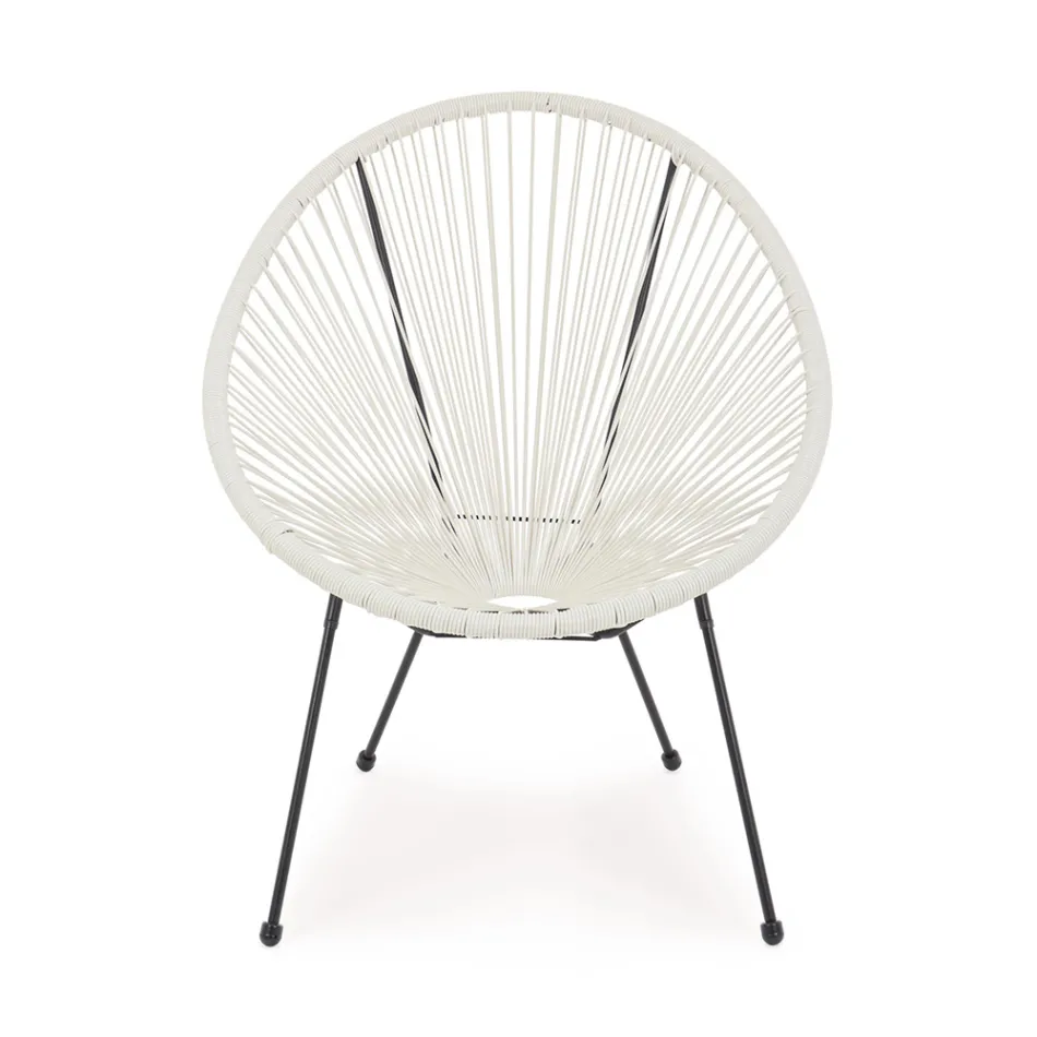 Fotoliu Design Modern pentru Exterior din Otel Vopsit - Spumolizia Viadurini