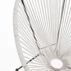 Fotoliu Design Modern pentru Exterior din Otel Vopsit - Spumolizia Viadurini