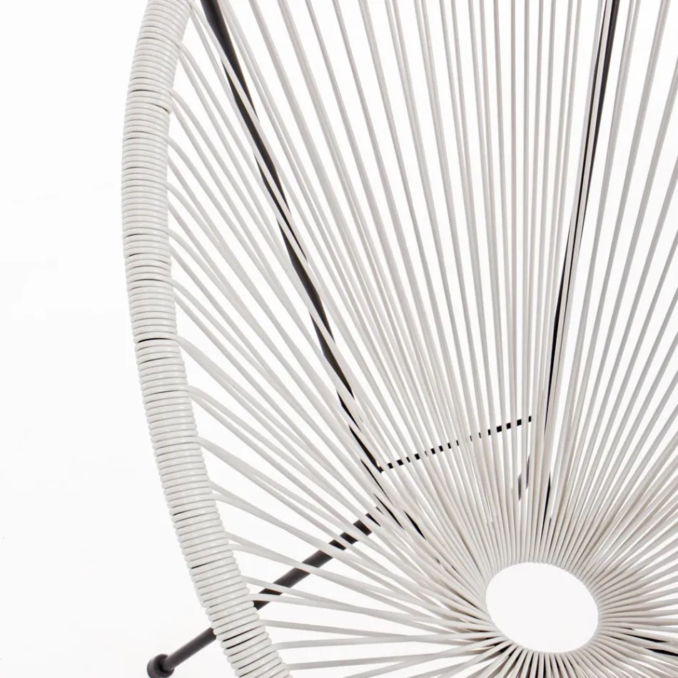 Fotoliu Design Modern pentru Exterior din Otel Vopsit - Spumolizia Viadurini