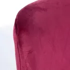 Fotoliu Modern din Oțel și Efect de Catifea Scaun 3 Finisaje - Matty Viadurini