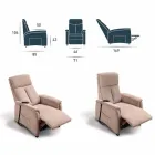 Fotoliu motorizat Via Venezia cu 1 motor Viadurini