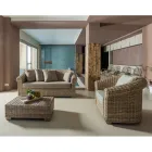 Fotoliu de exterior în Kubù cu perne incluse - Isildur Viadurini