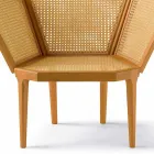 Scaun pentagonală salon design clasic L103xP72cm, Polul Viadurini